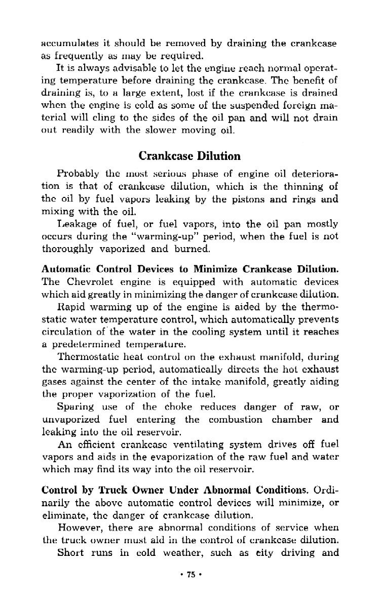 1952 Chevrolet Trucks Operators Manual Page 50